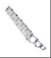 PEINE PEGASUS SKULLETO PLATA S518A
